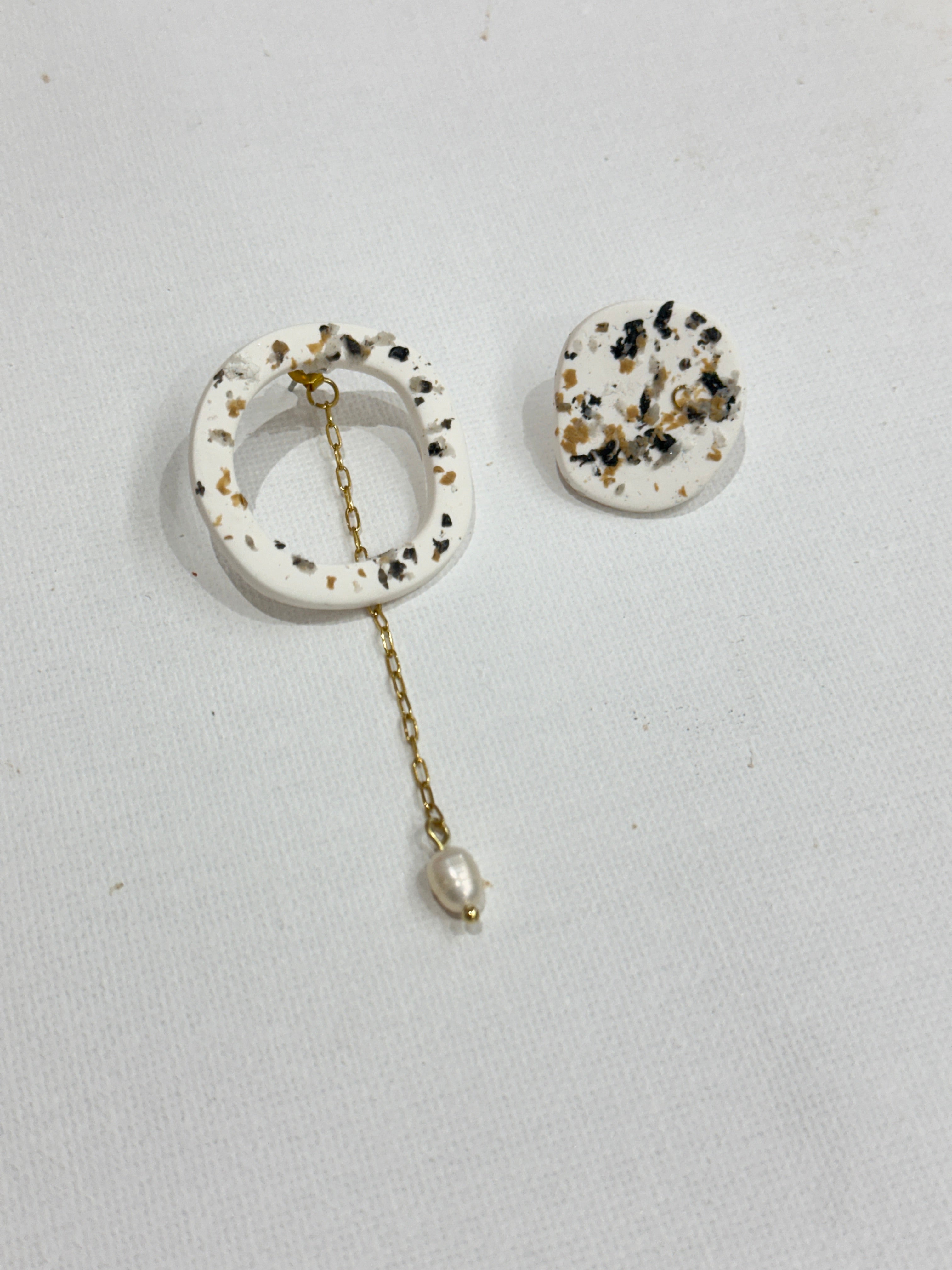 Terrazo Asymetric earrings